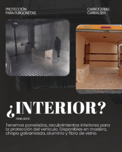 Protección para furgonetas interior